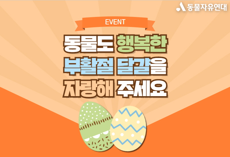 [이벤트] 동물도 행복한 부활절 달걀을 자랑해 주세요!