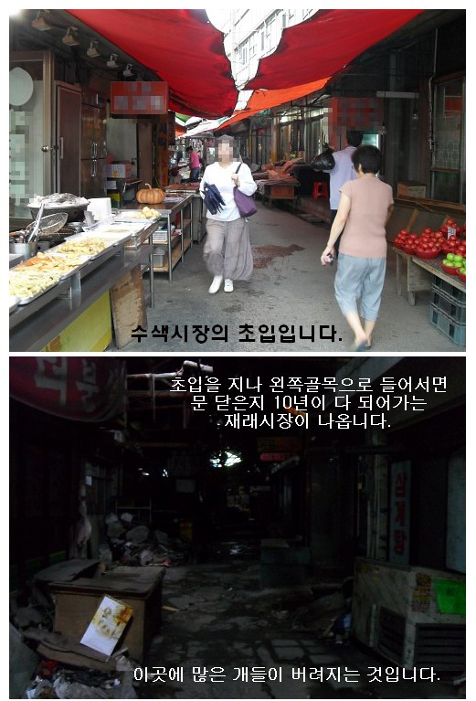 [D10-48관외] 재래시장에 버려진 아이들