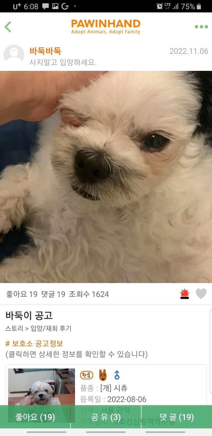 포인핸드를 보다가 입양자가 학대사진같은걸 올렸는데  어떻게 조치해야되는지