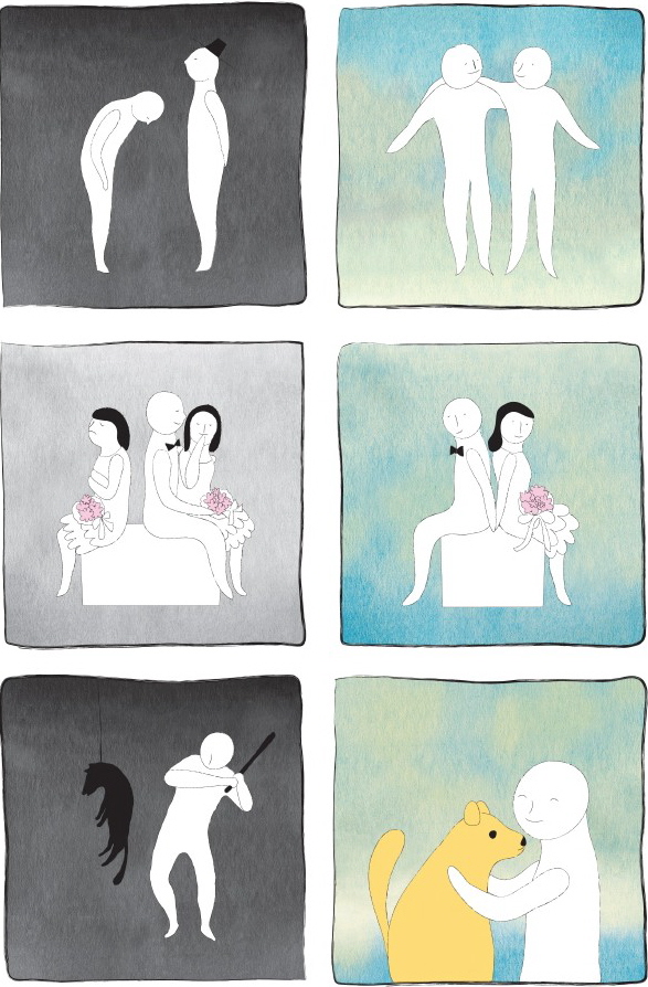 개 식용 반대 일러스트 시안